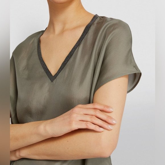 Fabiana Filippi Silk top sequins size 2 - Picture 6 of 8